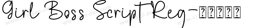 Girl Boss Script Reg字体转换